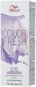 Wella Color Fresh Оттеночная краска  0-6 Жемчужный 75мл