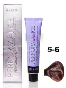 Ollin Color Performance Перманентная крем-краска для волос  5/6 светлый шатен красный 60мл