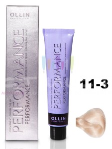 Ollin Color Performance Перманентная крем-краска для волос 11/3 специальный блондин золотистый 60мл