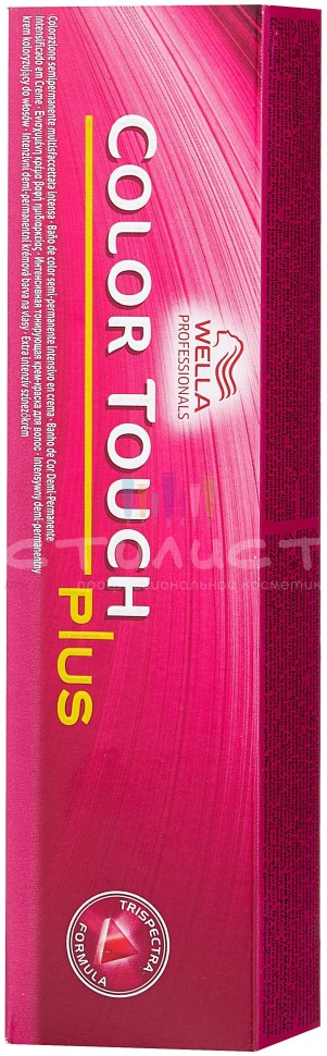 Wella Color Touch+ Крем-краска для седых волос 77/07 Олива 60мл