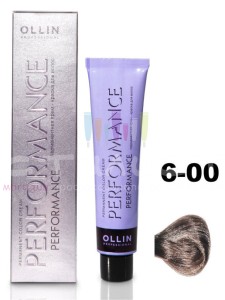 Ollin Color Performance Перманентная крем-краска для волос  6/00 темно-русый глубокий 60мл