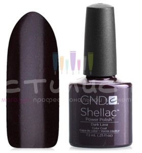 CND Shellac™ Гель-Лак цвет №37 Dark Lava 7.3мл Фиолетовое бордо.