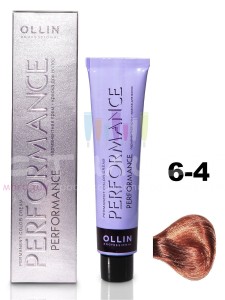 Ollin Color Performance Перманентная крем-краска для волос  6/4 темно-русый медный 60мл