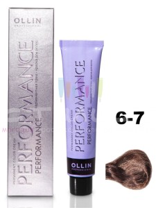 Ollin Color Performance Перманентная крем-краска для волос  6/7 темно-русый коричневый 60мл