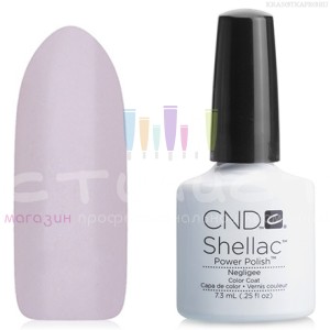 CND Shellac™ Гель-Лак цвет №02 Negligee 7.3мл Розовый с легким неоновым оттенком, прозрачный