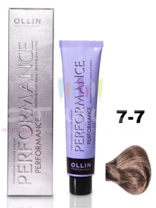 Ollin Color Performance Перманентная крем-краска для волос  7/7 русый коричневый 60мл