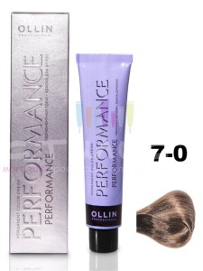 Ollin Color Performance Перманентная крем-краска для волос  7/0 русый 60мл