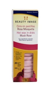 Beauty Image Воск горячий в дисках  400гр/20шт Мускатная роза для всех типов кожи