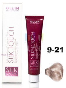 Ollin Color Silk Touch  9/21 блондин фиолетово-пепельный 60мл Безаммиачный стойкий краситель для волос