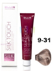 Ollin Color Silk Touch  9/31 блондин золотисто-пепельный 60мл Безаммиачный стойкий краситель для волос
