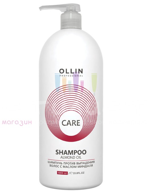 Ollin Care CARE L Шампунь против выпадения волос с маслом миндаля 1000мл