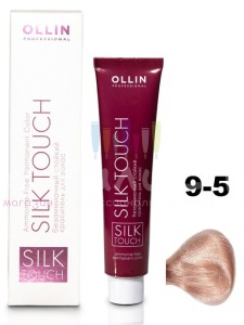 Ollin Color Silk Touch  9/5 блондин махагоновый 60мл Безаммиачный стойкий краситель для волос