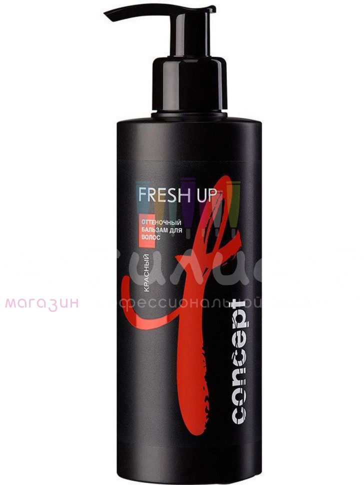 Concept Color Fresh Up Оттеночный бальзам для красных оттенков волос 250мл