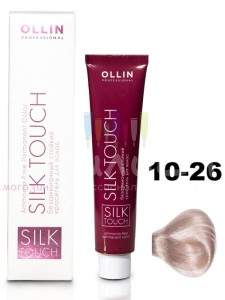 Ollin Color Silk Touch 10/26 светлый блондин розовый 60мл Безаммиачный стойкий краситель для волос