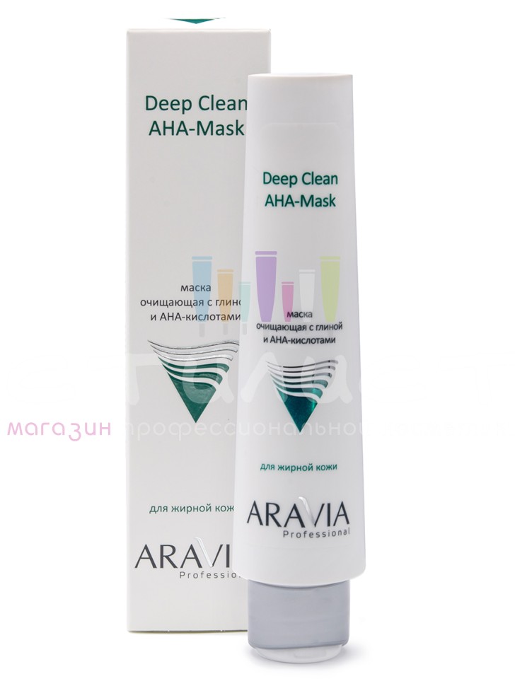 Aravia Professional Face Маска очищающая для лица с глиной и АНА-кислотами 100мл