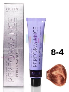 Ollin Color Performance Перманентная крем-краска для волос  8/4 светло-русый медный 60мл