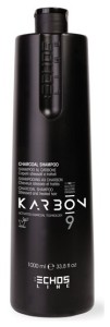 Echos Care Karbon 9 Угольный шампунь для волос поврежденных от химичеких процедур с стрессов 1000мл