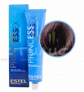 Estel Essex Крем-краска  5/76 светлый шатен коричнево-фиолетовый/горький шоколад 60мл