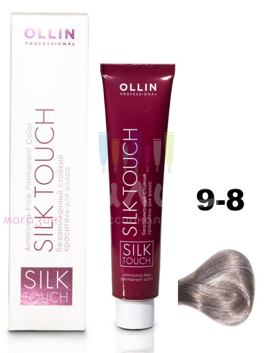 Ollin Color Silk Touch  9/8 блондин жемчужный 60мл Безаммиачный стойкий краситель для волос