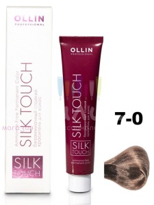 Ollin Color Silk Touch  7/0 русый 60мл Безаммиачный стойкий краситель для волос