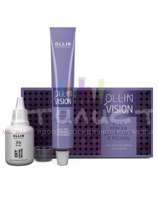 Ollin Color Vision Set Крем-краска для бровей и ресниц набор черный 20мл