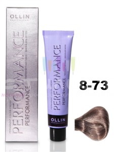 Ollin Color Performance Перманентная крем-краска для волос  8/73 светло-русый коричнево-золотистый 60мл