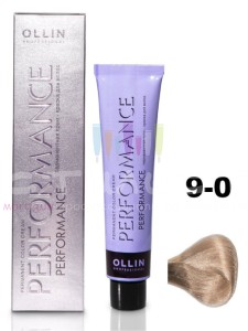 Ollin Color Performance Перманентная крем-краска для волос  9/0 блондин 60мл