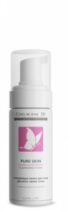 Collagene 3D Очищающая пенка для всех типов кожи PURE SKIN 160мл
