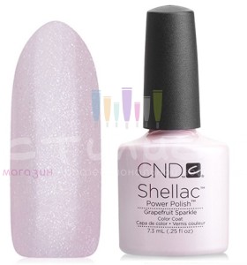 CND Shellac™ Гель-Лак цвет №57 Grapefruit Sparkle 7.3мл Светло-розовый с микро-блестками