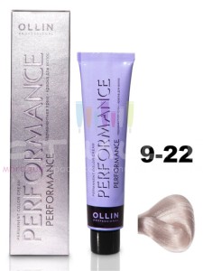 Ollin Color Performance Перманентная крем-краска для волос  9/22 блондин фиолетовый 60мл