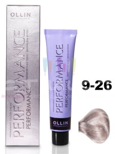 Ollin Color Performance Перманентная крем-краска для волос  9/26 блондин розовый 60мл