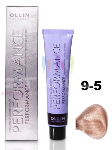 Ollin Color Performance Перманентная крем-краска для волос  9/5 блондин махагоновый 60мл