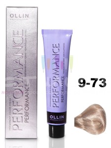 Ollin Color Performance Перманентная крем-краска для волос  9/73 блондин коричнево-золотистый 60мл