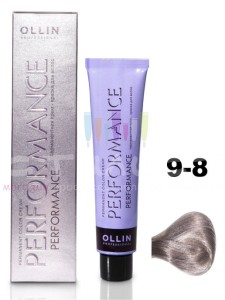 Ollin Color Performance Перманентная крем-краска для волос  9/8 блондин жемчужный 60мл