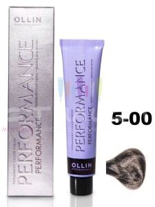Ollin Color Performance Перманентная крем-краска для волос  5/00 светлый шатен глубокий 60мл