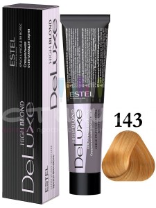 Estel Deluxe Крем-краска High Blond 143 60мл
